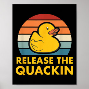 Poster Libere A Acc Duck Ducking Da Borracha De Quackin