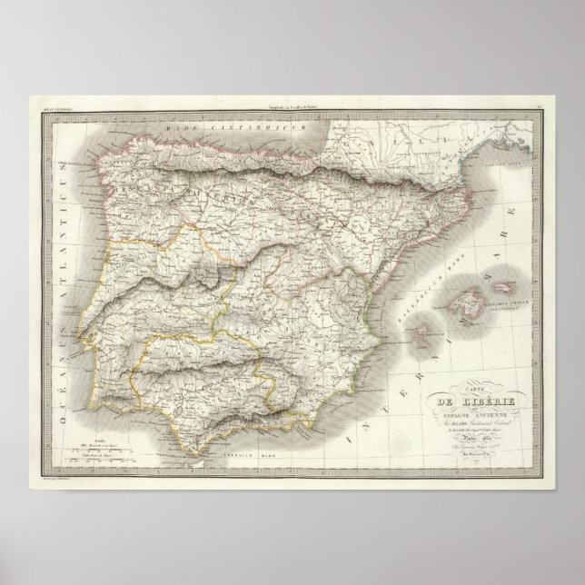 Poster L'Iberie ou Espagne antiga - Espanha antiga (Frente)