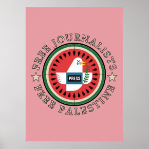Poster Libertando Jounalistas da Palestina
