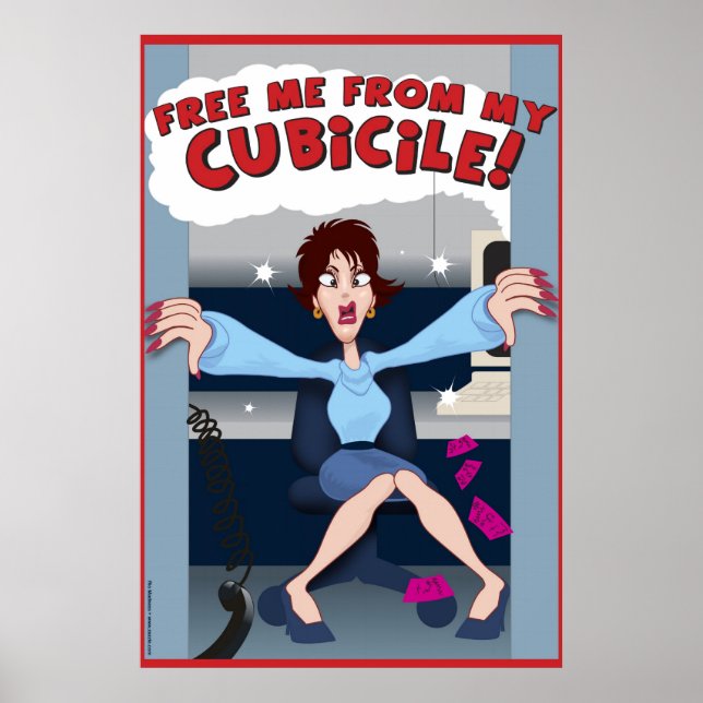 Poster Liberte-me do meu Cubicile! (Frente)