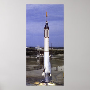 Poster Liberty Bell 7 (Mercury Redstone 4) Lançamento