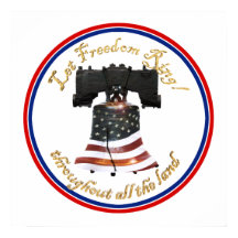 Liberty Bell com Bandeira Americana - Deixe a Libe