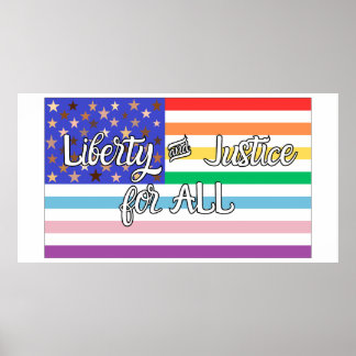 Poster Liberty & Justice for ALL