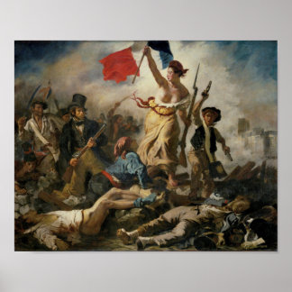 Poster Liberty Liderando as Pessoas, Delacroix