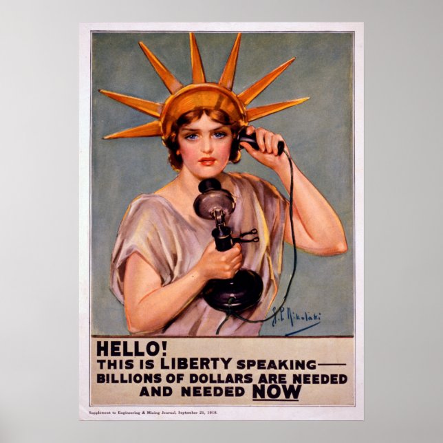 Poster Liberty Uned Vintage Fotos Vintage (Frente)