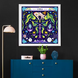Poster Libra: “Beleza Equilibrada” Zodíaco