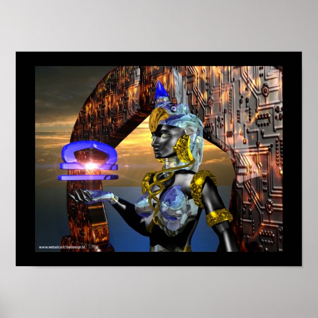 POSTER LIBRA COM CYBER ATHENA (Frente)