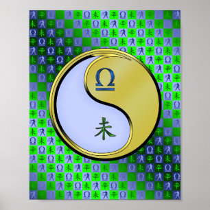 Poster Libra e Cabra Metálica