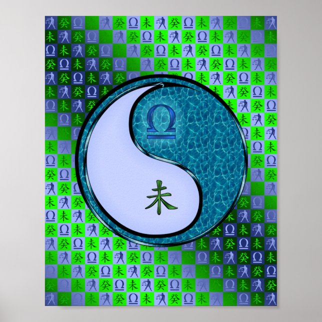 Poster Libra e Caprino de Água (Frente)