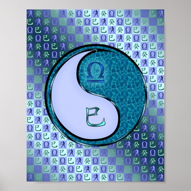 Poster Libra e Cobra de água (Frente)