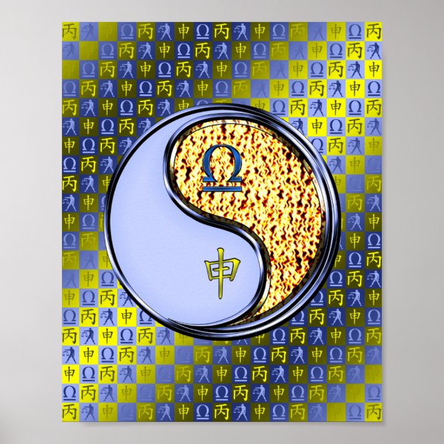 Poster Libra e Macaco-Fogo (Frente)