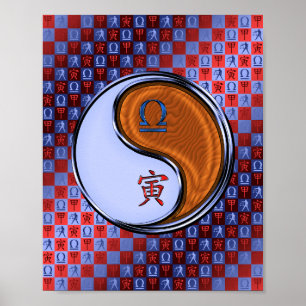 Poster Libra e Madeira Tiger