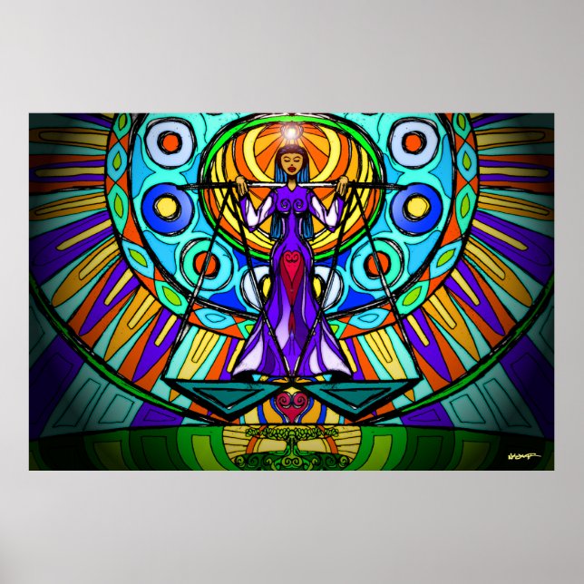 Poster Libra Escalas (Balanço e Justiça) (Frente)