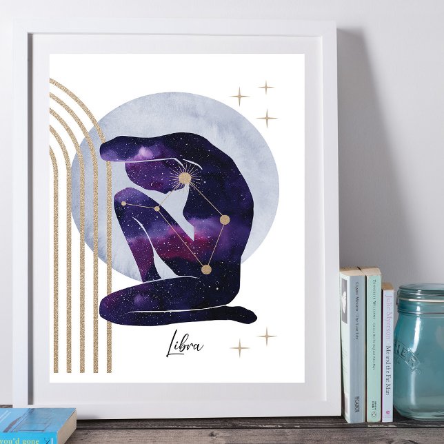 Poster Libra Feminina Roxo Design (Criador carregado)