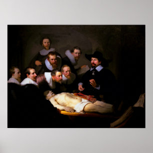 PÔSTER LIÇÃO ANATÔMICA - REMBRANDT - 1632