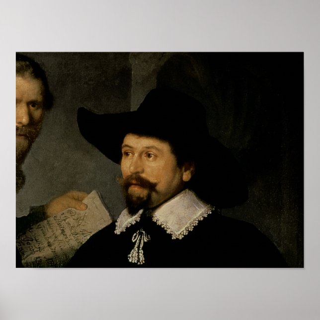 Pôster Lição de Anatomia de Nicolaes Tulp, 1632 (Frente)