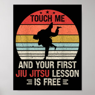 Poster Lição de Jiu Jitsu Touch Ft é Brazilian Jiu Jitsu 