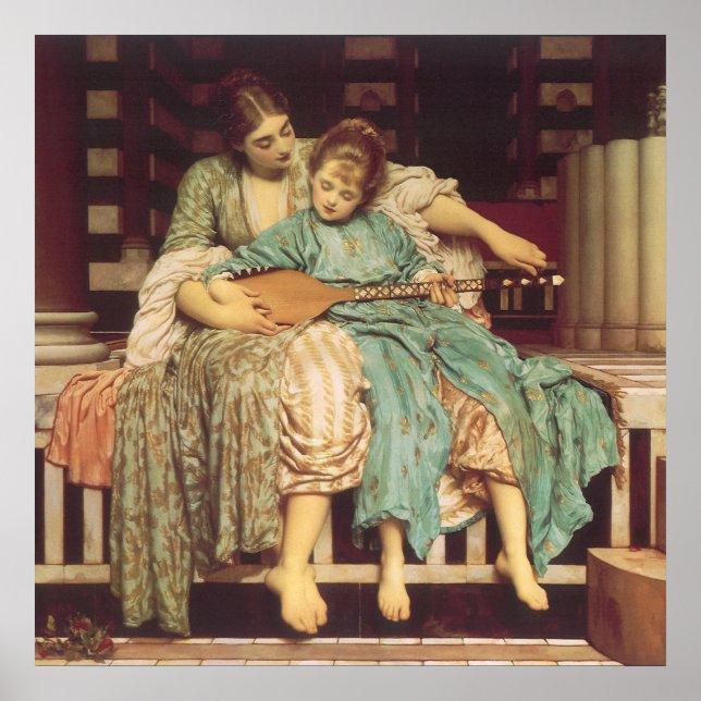 Poster Lição de Música por Lord Frederic Leighton (Frente)