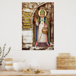 Poster Liçāo de S. Swithin e os Ovos Quebrados