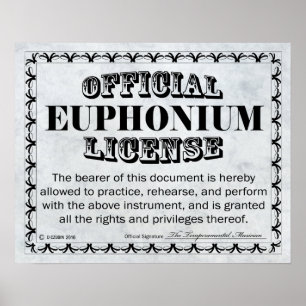 Poster Licença do Euphonium