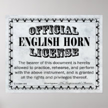 Licença Inglesa Horn