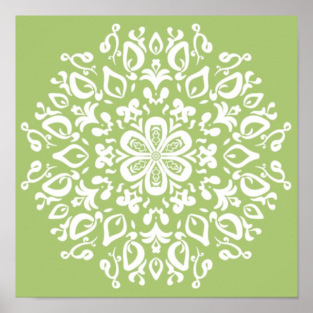 Pôster Lichen Mandala (Frente)