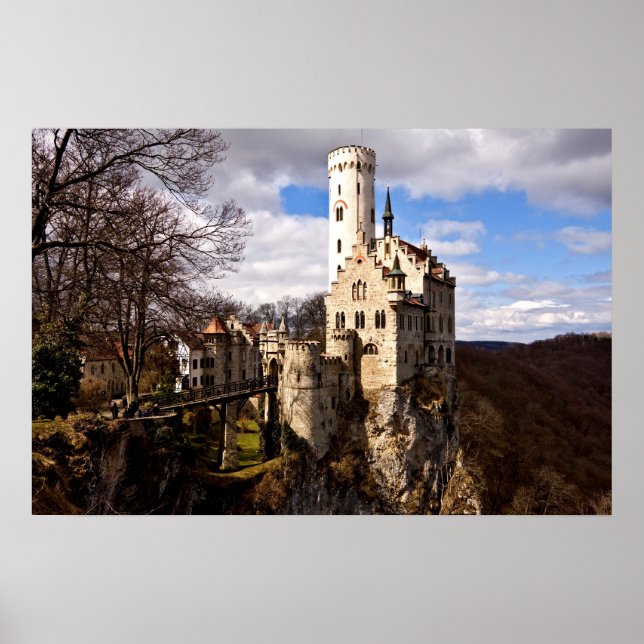Poster Lichtenstein Castle Schloss Lichtenstein (Frente)