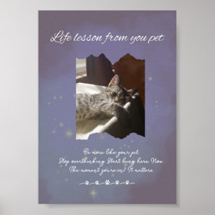 Poster Lições de Vida Sonhadoras Personalizadas do seu Pe