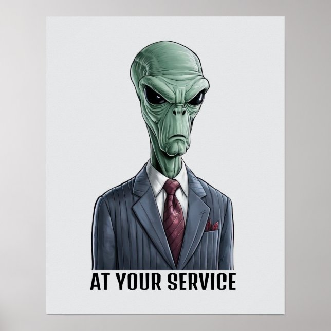 Poster Líder Alien (Frente)