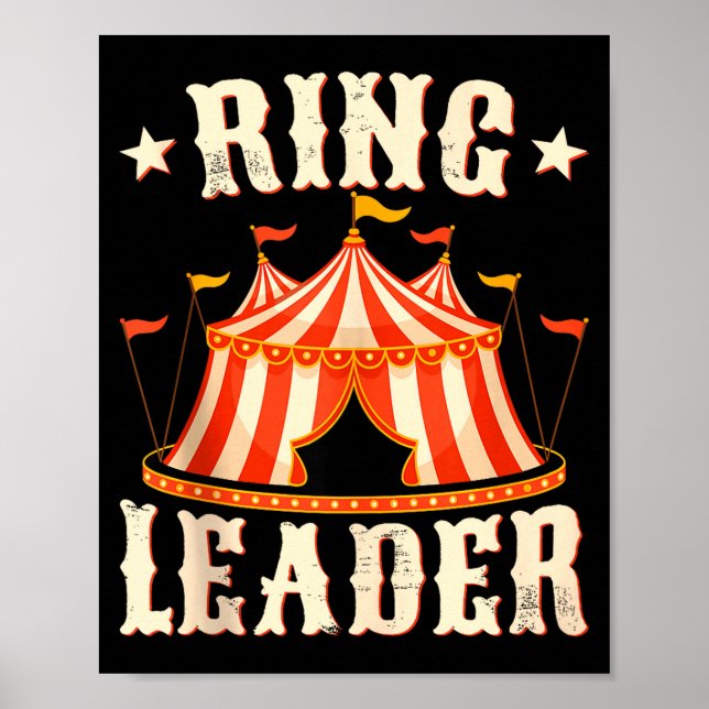 Poster Líder de Ala - Ringmaster Amante do Circo Festa do (Frente)