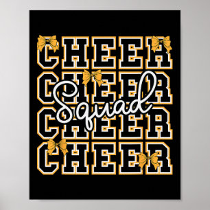 Poster Líder de torcida de esportes escolares Cheerleadin