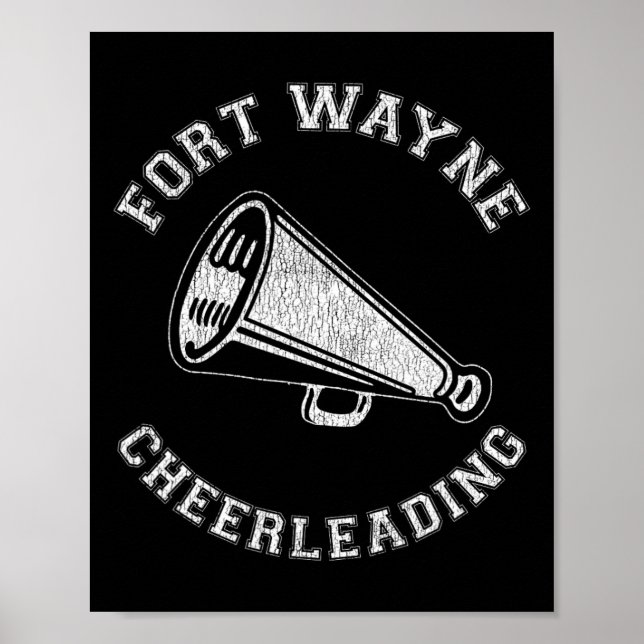 Poster Líder de torcida de Fort Wayne angustiado retrô an (Frente)
