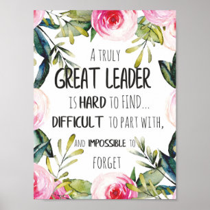 Poster Líder do Excelente Gift excelente líder em liber