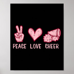 Poster Liderança de Torcida Paz Amor Liderança de Torcida