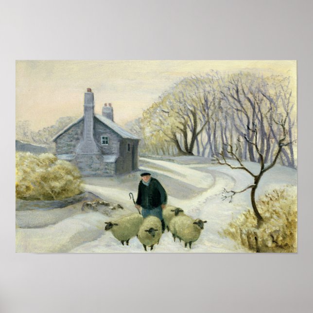 Pôster Liderando a ovelha (Frente)