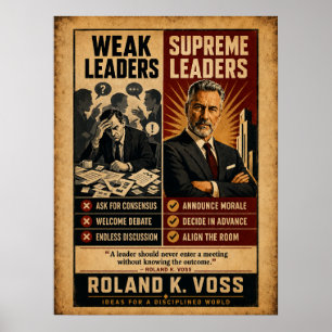 Poster Líderes Fracos vs Líderes Supremos