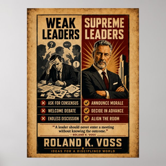 Poster Líderes Fracos vs Líderes Supremos (Frente)