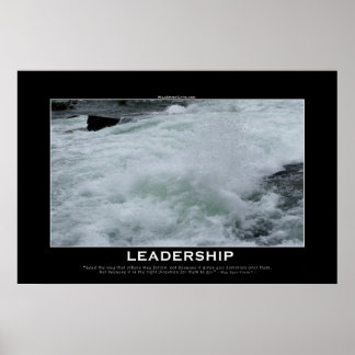 Pôster LIDERSHIP River Rapids Motivational Photo Impressã