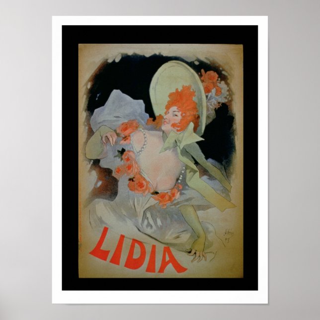 Poster 'Lidia', 1895 (lito colorido) (Frente)