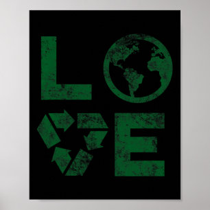 Poster Liebe Earth Day 90s Vintage Children or T