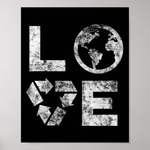 Poster Liebe Earth Day 90s Vintage Children or T