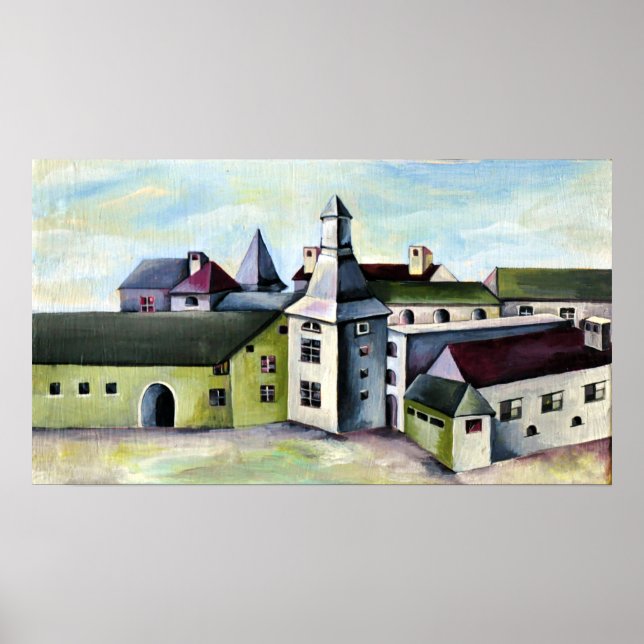 Poster Liege, Um Castelo De Pedra Mística Surreal (Frente)