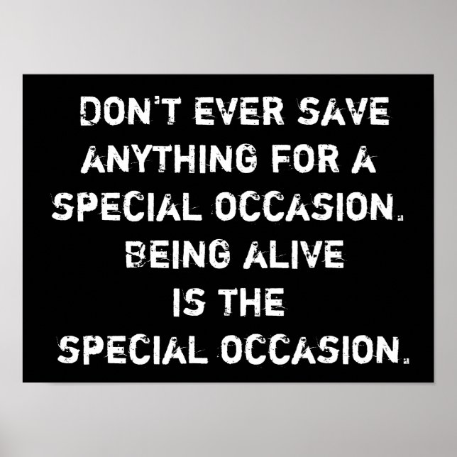 Poster Life a Special Occasion - PosterPrint (Frente)