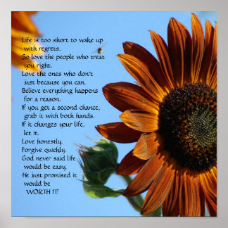 Pôster Life is too short - Motivational