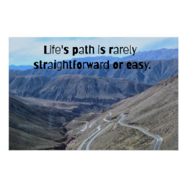 Pôster Life's path.Glossy Poster