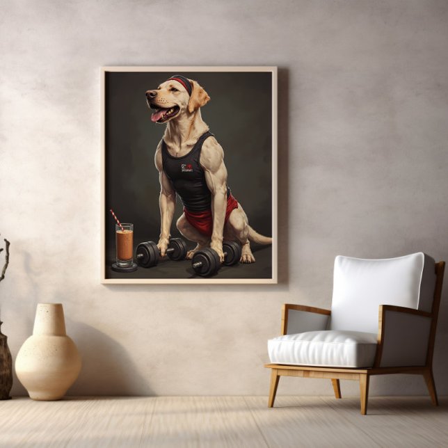 Poster Lift, Fetch, Repeat: Gym Bro Goals (Criador carregado)