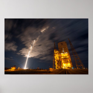 Pôster Liftoff do navio de carga do Cygnus, na missão ao