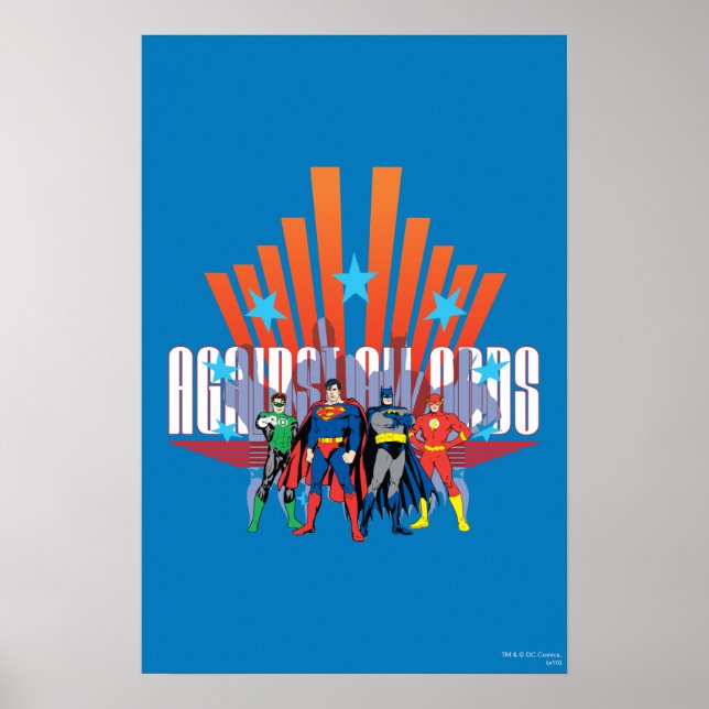 Poster Liga da Justiça "Contra Todas as Odds" (Frente)