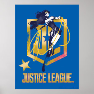 Pôster Liga da Justiça  Maravilha Pop de Logotipo JL