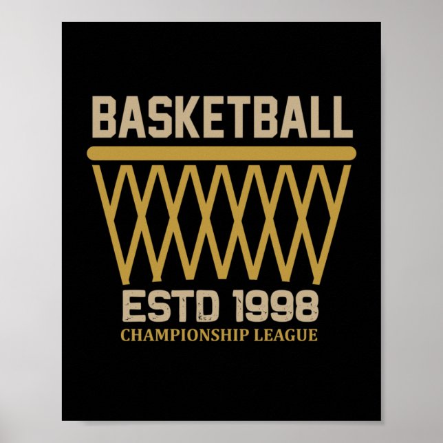 Poster Liga de Basquete Estd 1998 (Frente)
